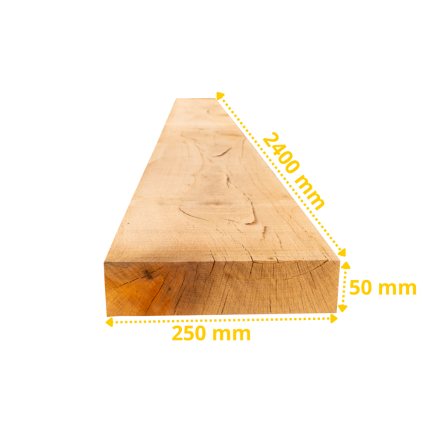 Lot de 30 x Planches de Chêne – 2400 x 250 x 50 mm – Image 2